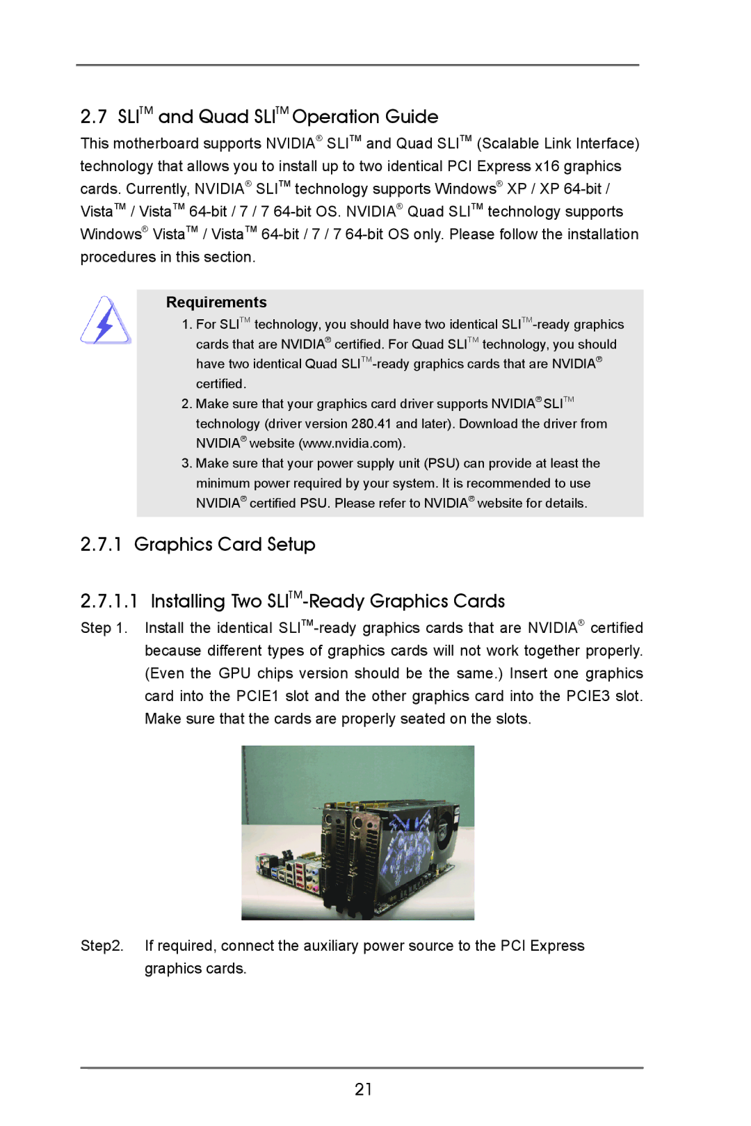 ASRock X79 Extreme4-M manual Slitm and Quad Slitm Operation Guide, Requirements 