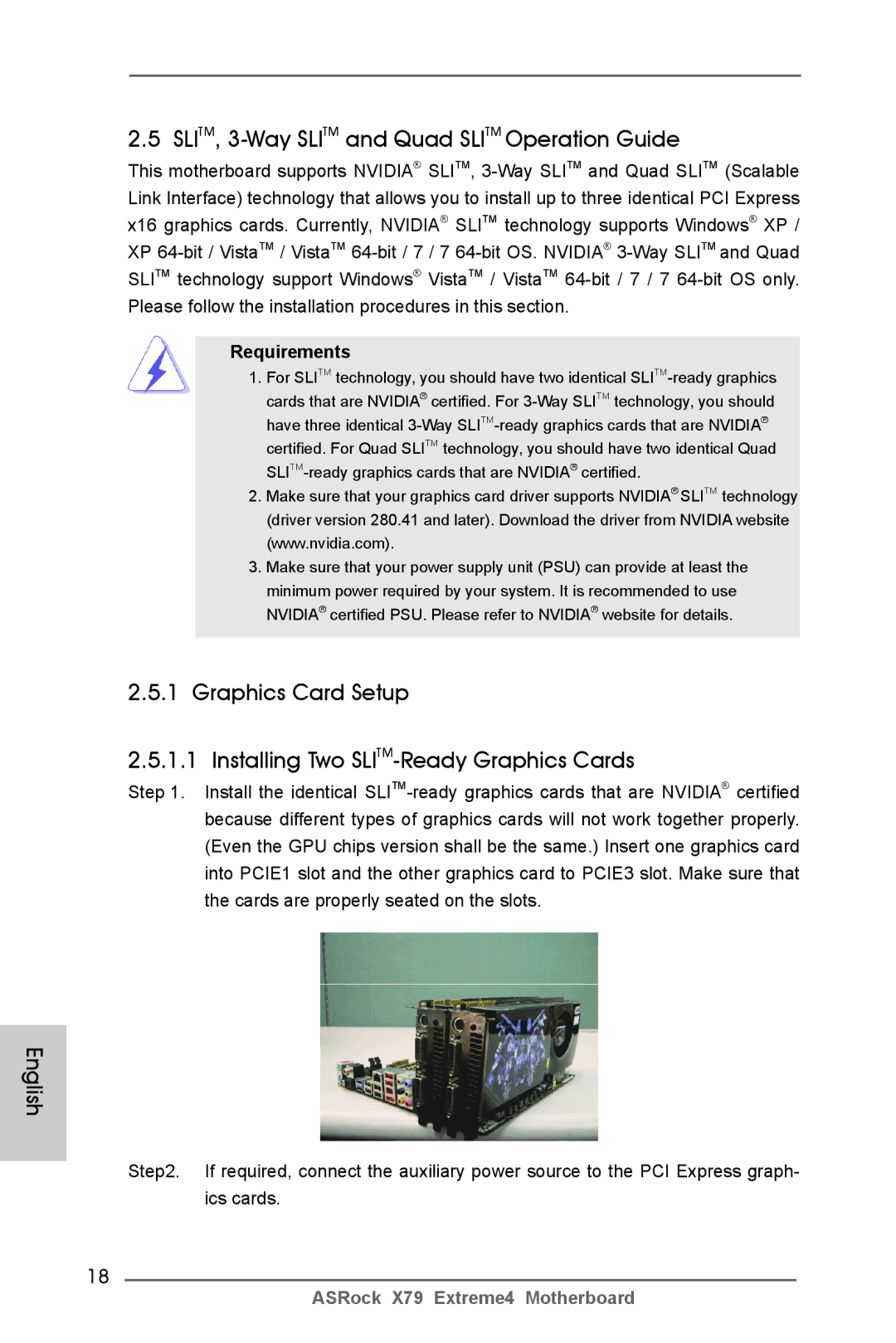 ASRock X79 Extreme4 manual SLITM, 3-Way Slitm and Quad Slitm Operation Guide, Requirements 