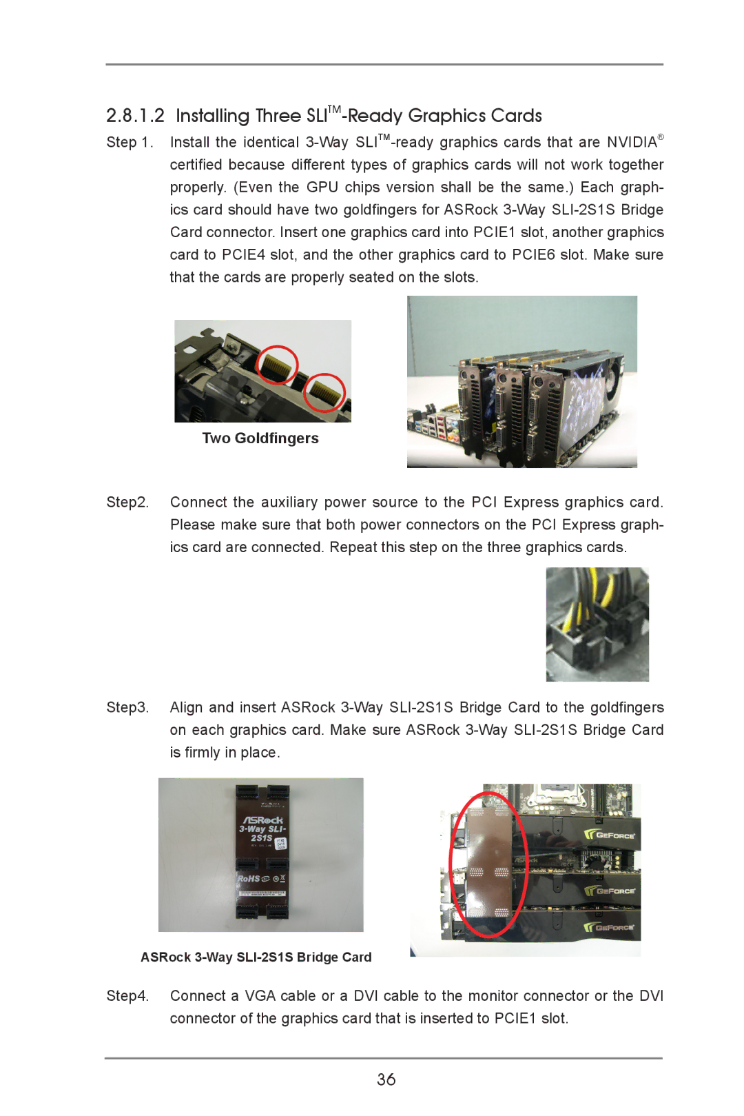 ASRock X79 Extreme9 manual Installing Three SLITM-Ready Graphics Cards, Two Goldfingers 