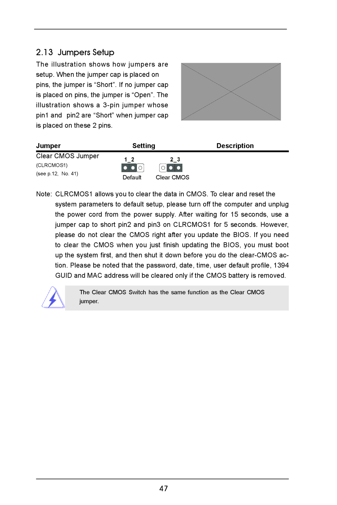 ASRock X79 Extreme9 manual Jumpers Setup, Description 