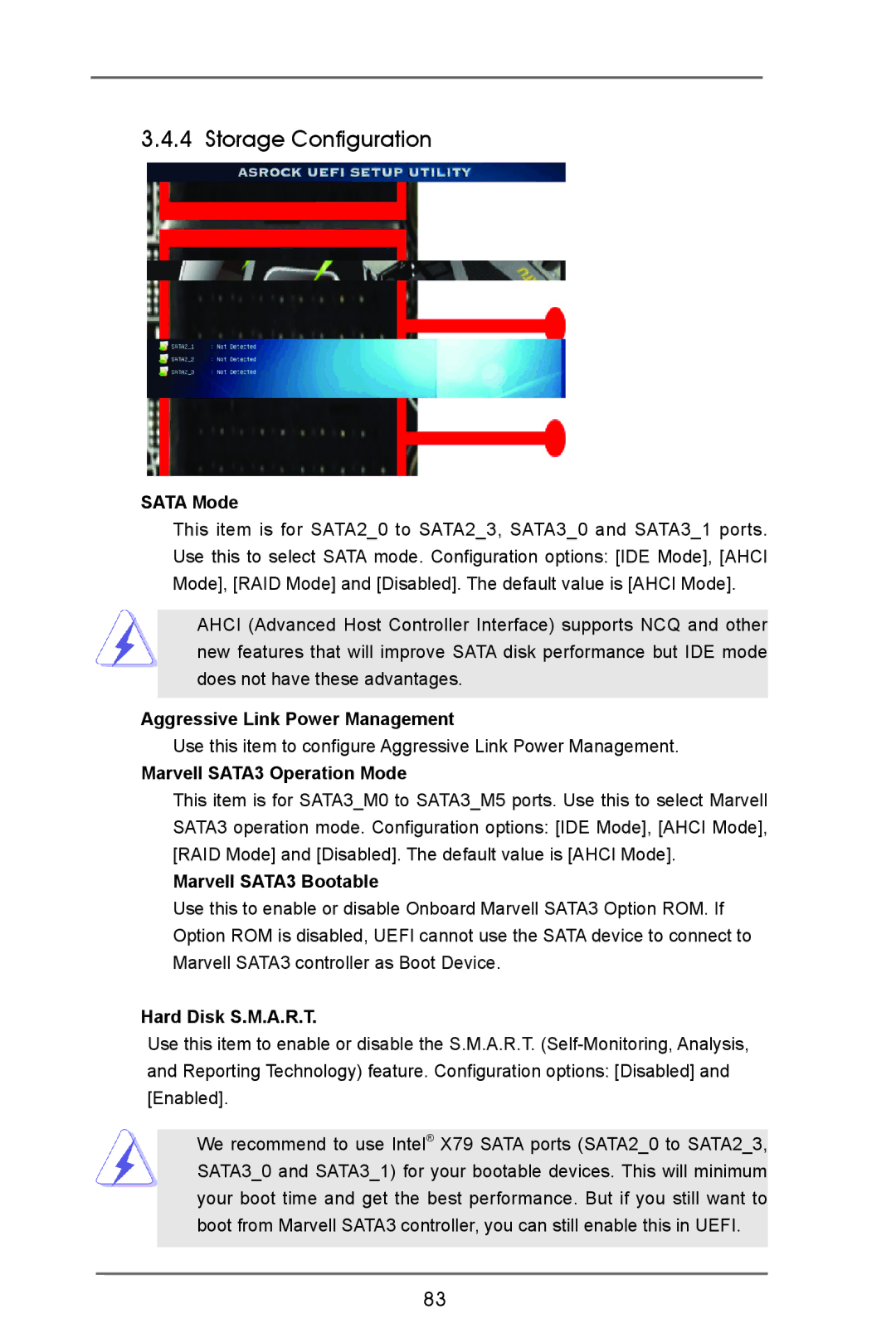 ASRock X79 Extreme9 manual Storage Configuration 