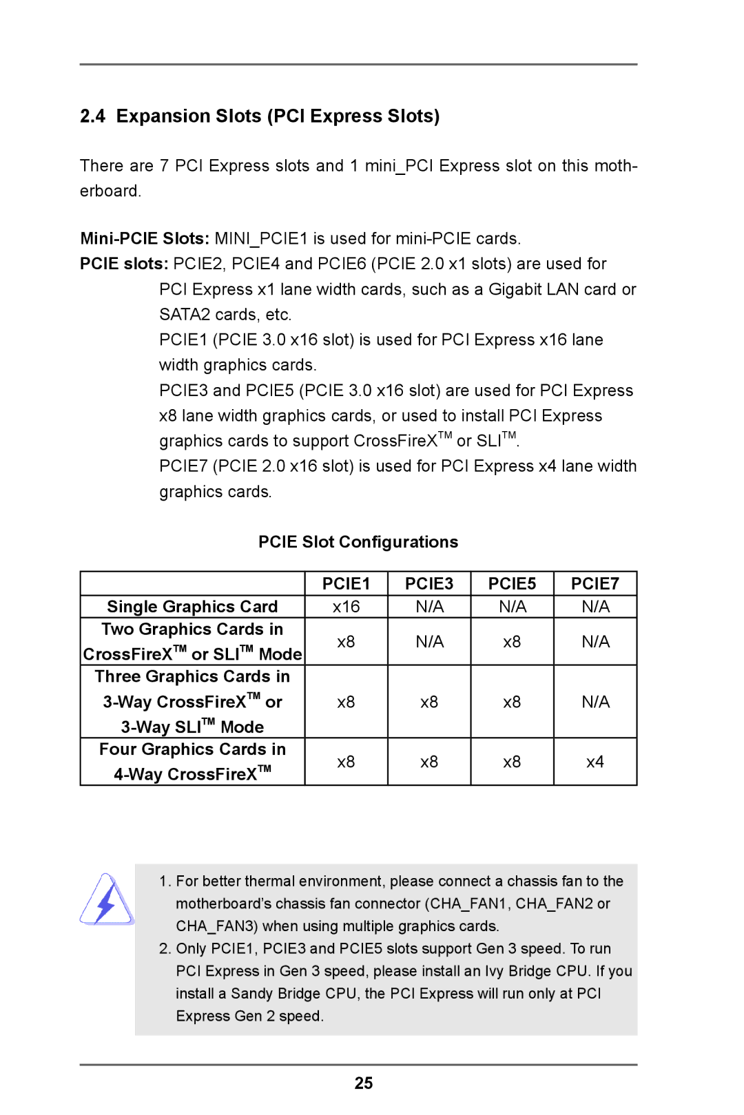 ASRock Z77 Extreme11 manual Expansion Slots PCI Express Slots, Pcie Slot Configurations 