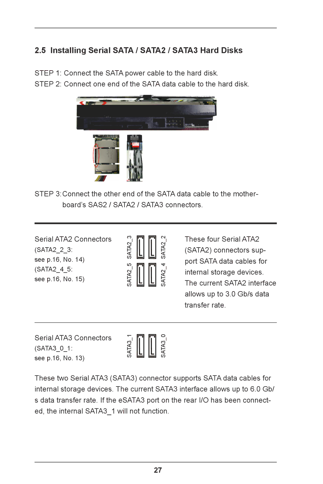 ASRock Z77 Extreme11 manual Installing Serial Sata / SATA2 / SATA3 Hard Disks 