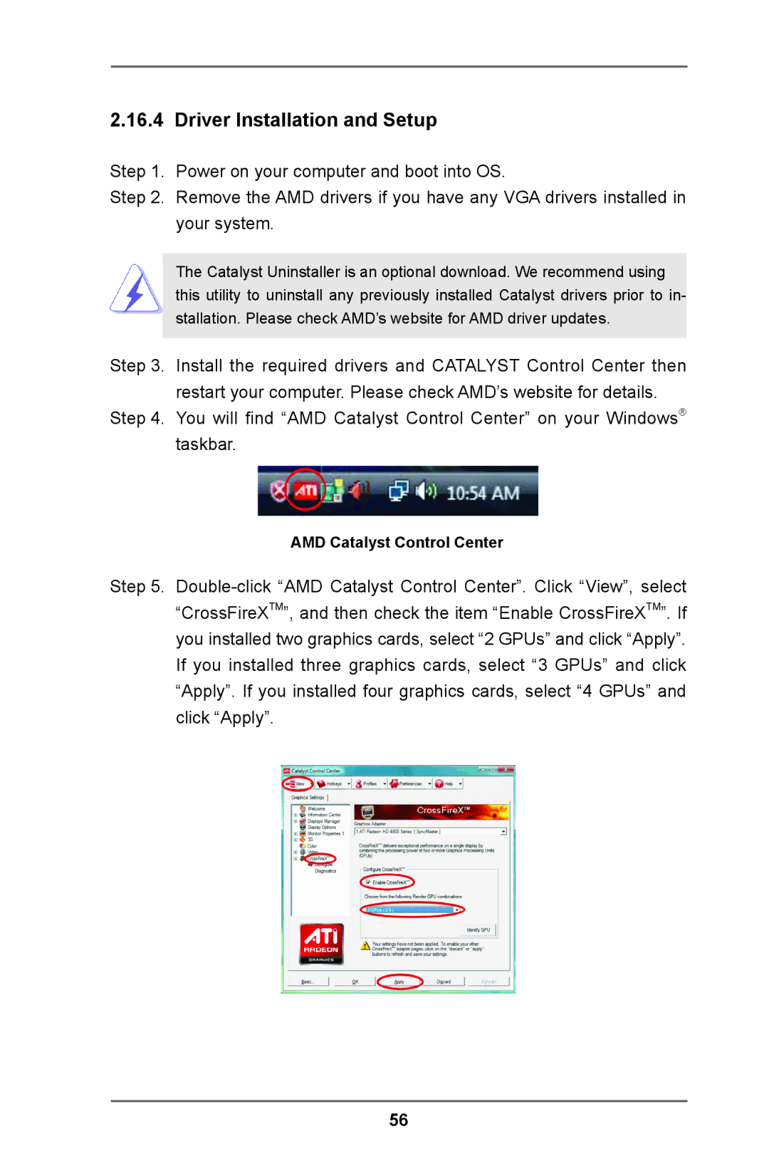 ASRock Z77 Extreme11 manual AMD Catalyst Control Center 