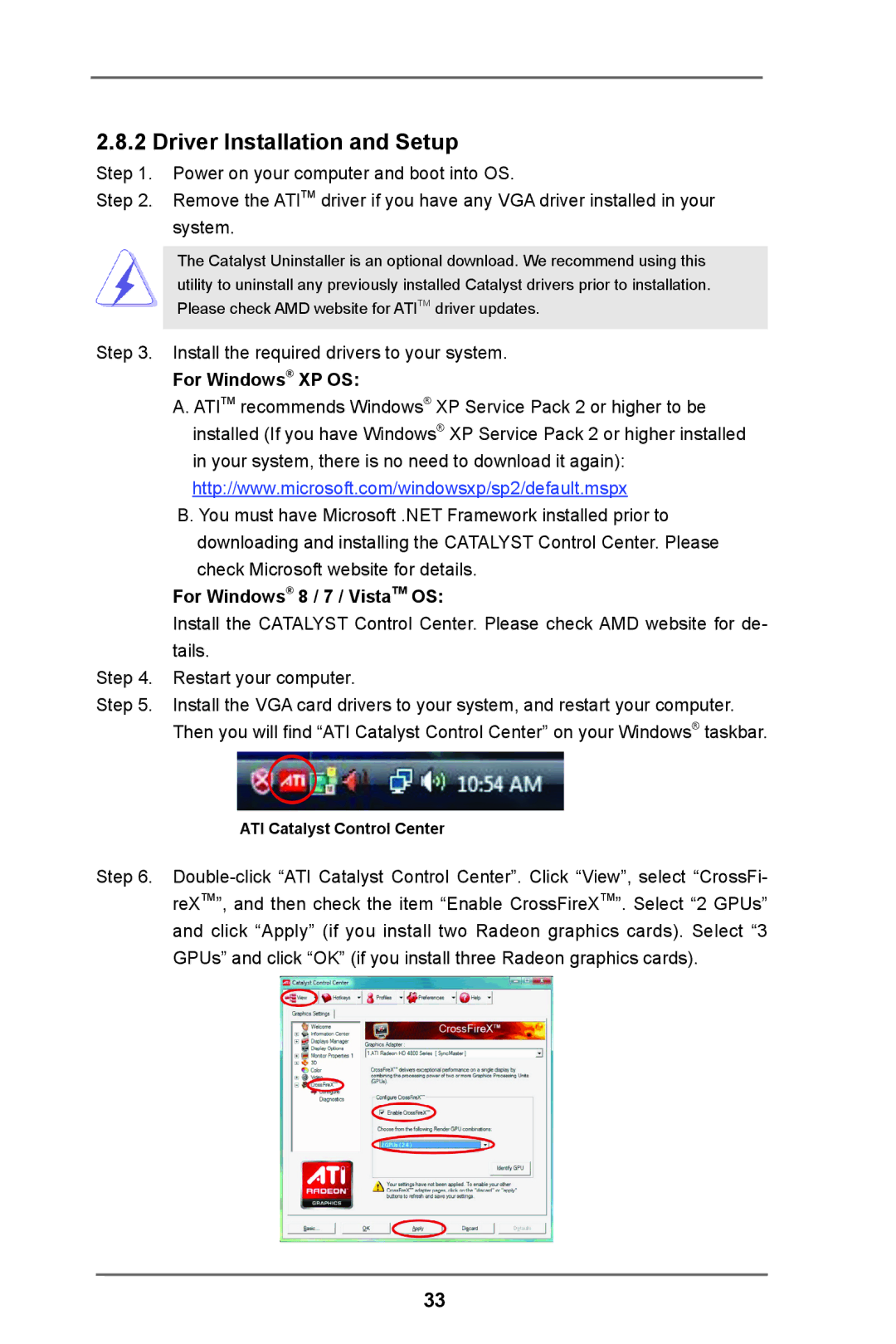 ASRock Z77 Extreme3 manual For Windows XP OS, For Windows 8 / 7 / VistaTM OS 