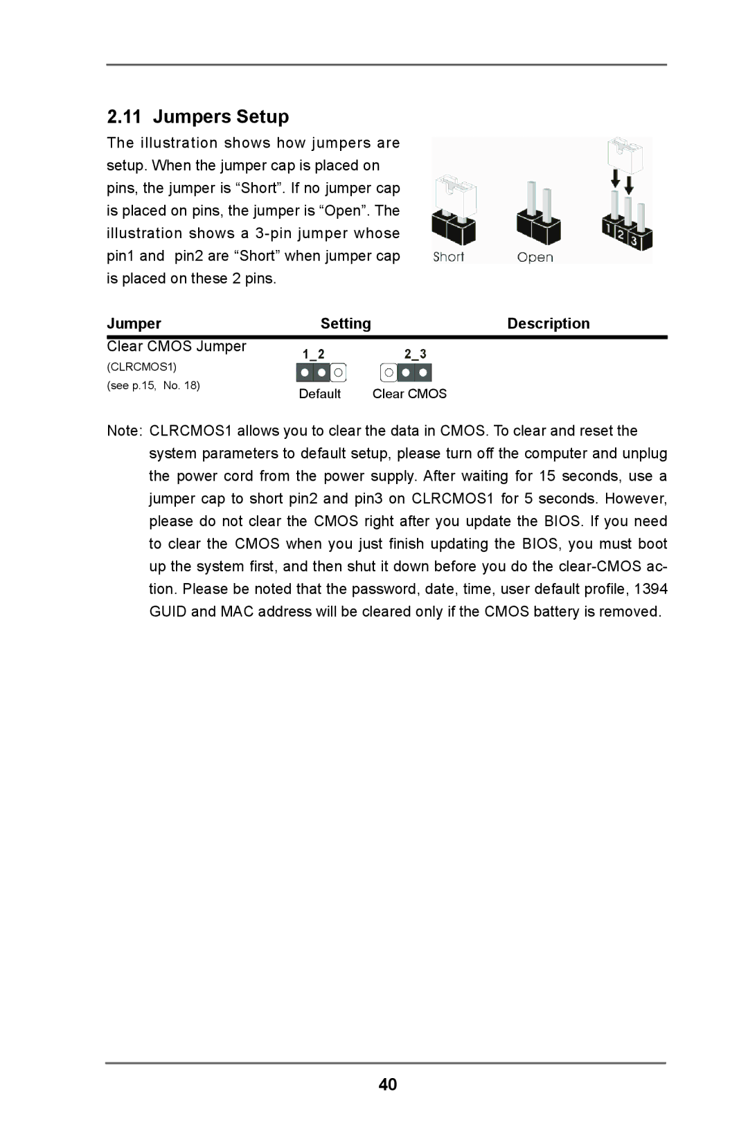 ASRock Z77 Extreme3 manual Jumpers Setup, Description 