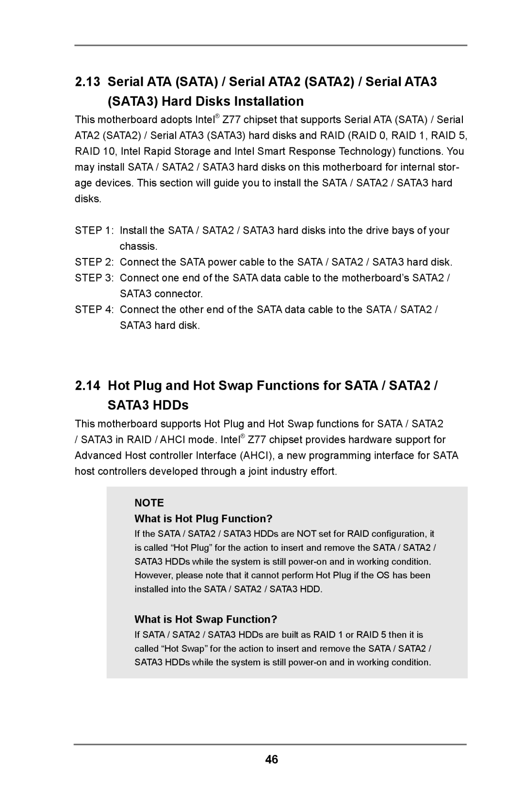 ASRock Z77 Extreme3 manual What is Hot Plug Function?, What is Hot Swap Function? 