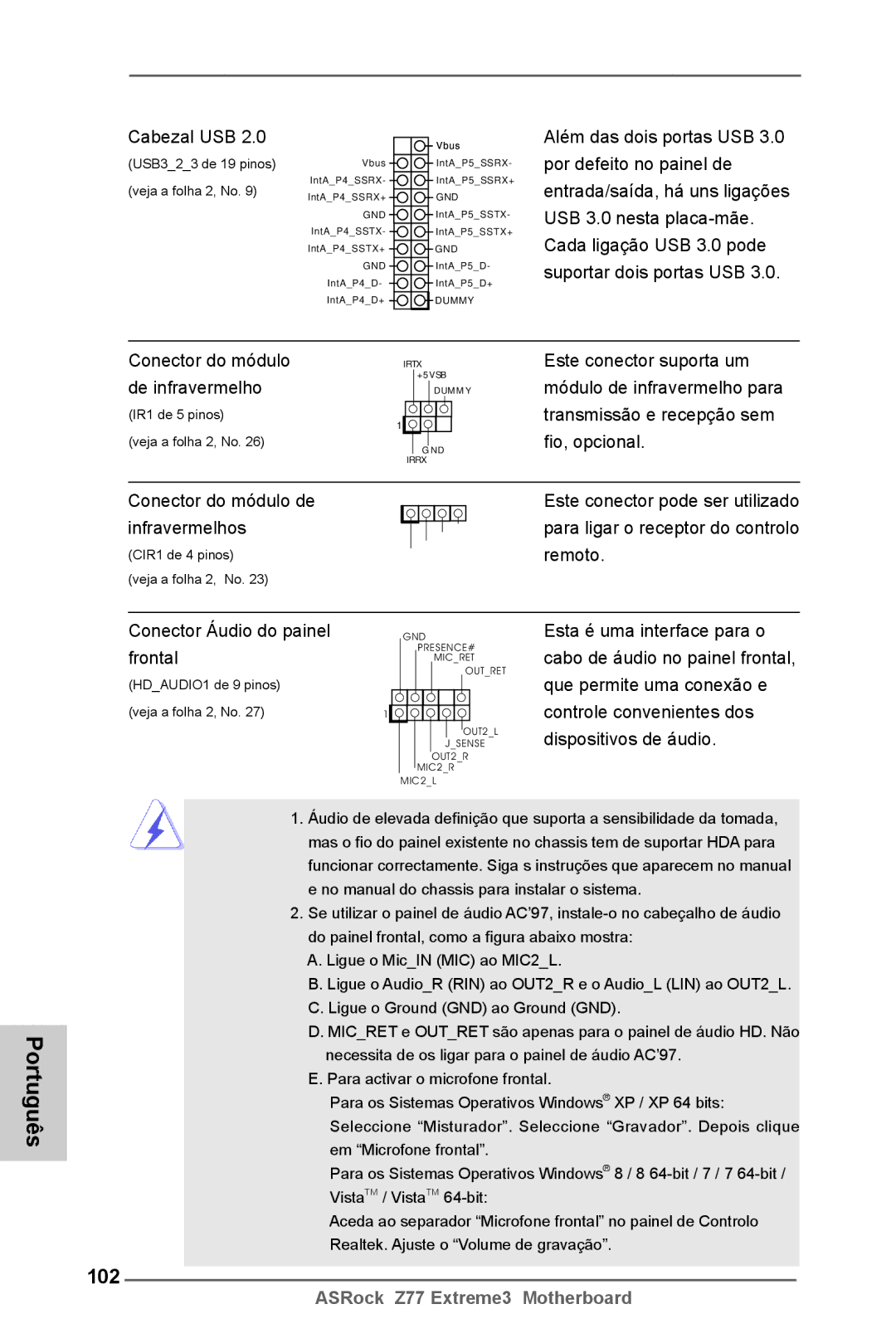 ASRock Z77 Extreme3 manual 102 