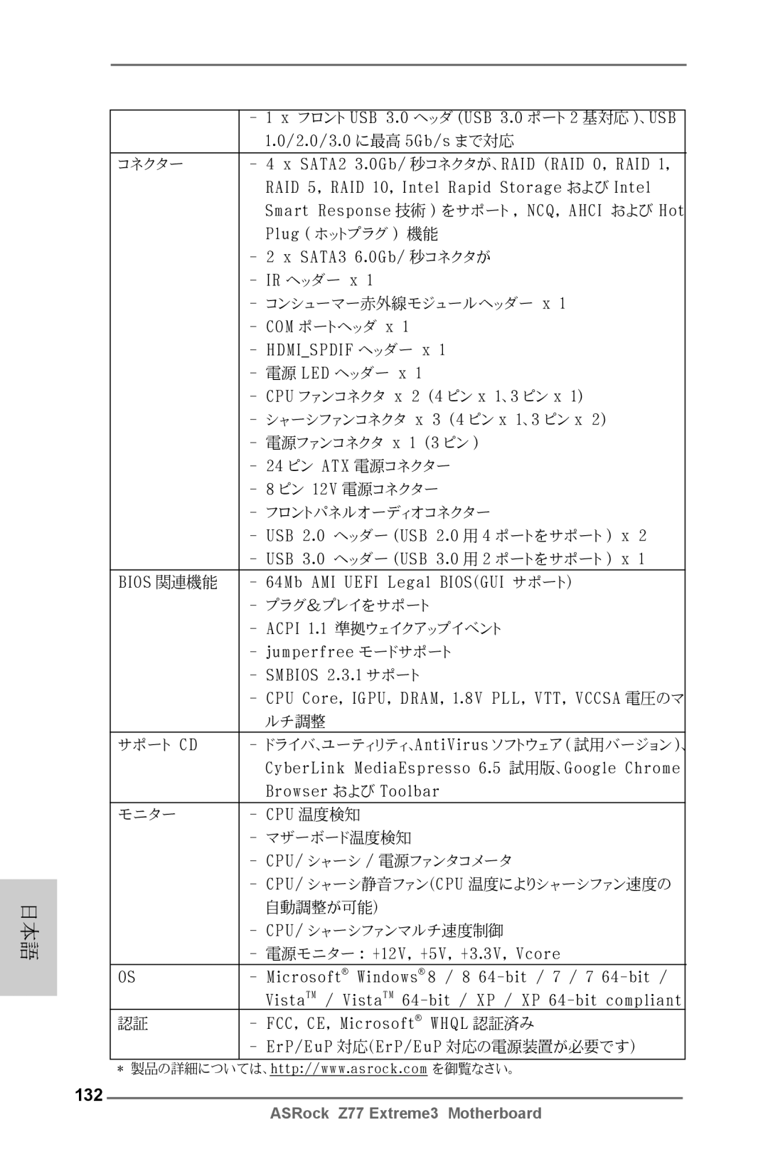 ASRock Z77 Extreme3 manual 132 