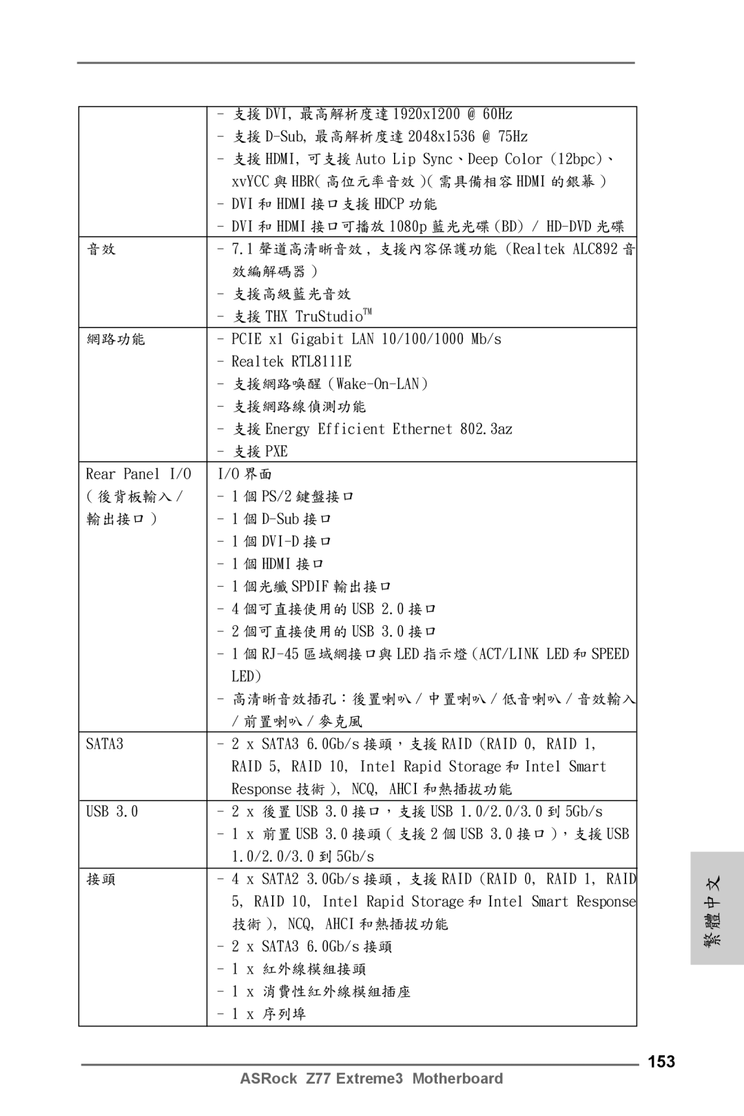 ASRock Z77 Extreme3 manual 153 