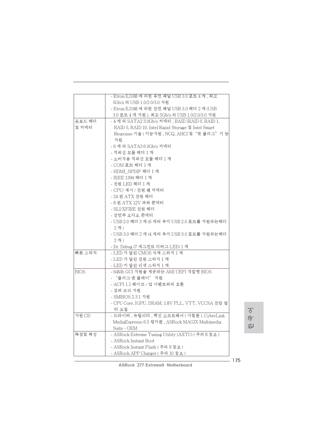 ASRock Z77 Extreme9 manual 175 