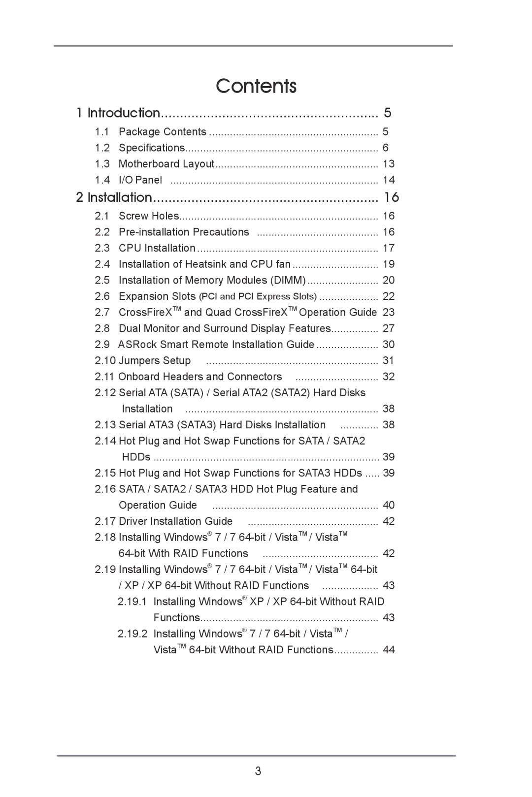 ASRock Z77 Pro4 manual Contents 