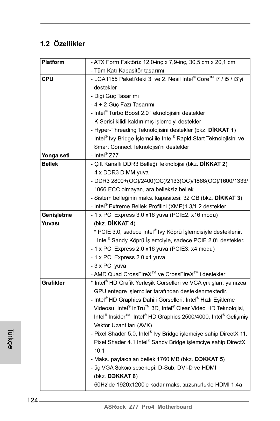 ASRock Z77 Pro4 manual 124 