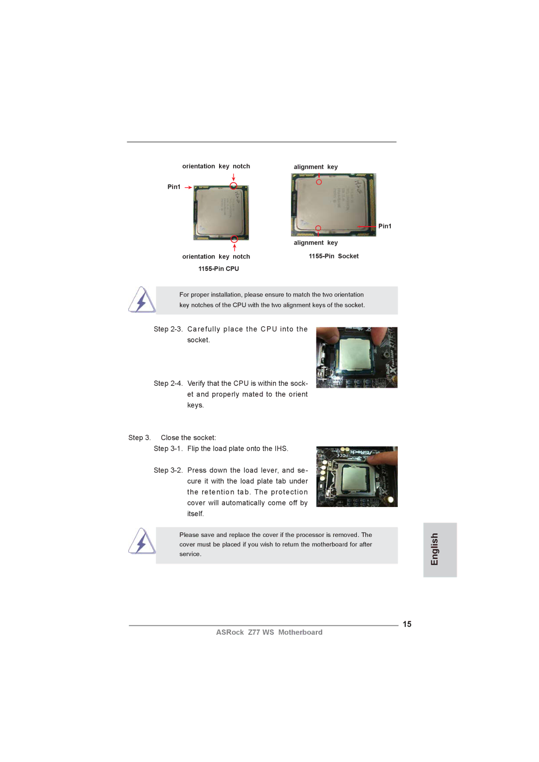 ASRock Z77 WS manual English 