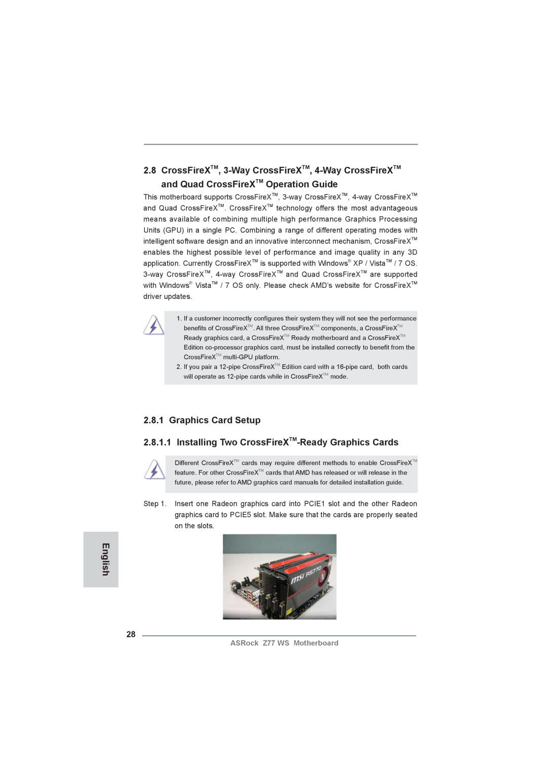 ASRock Z77 WS manual English 