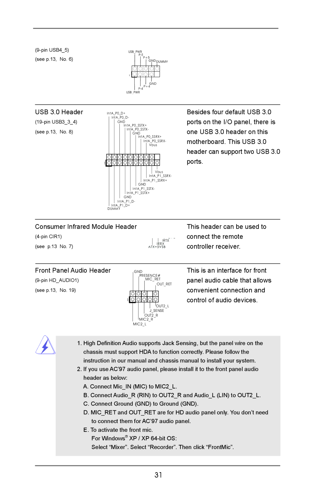 ASRock Z77E-ITX manual Connect the remote 