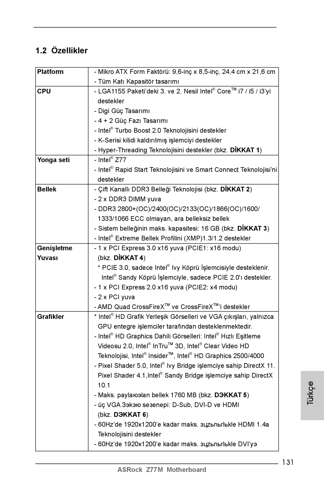 ASRock Z77M manual 131 