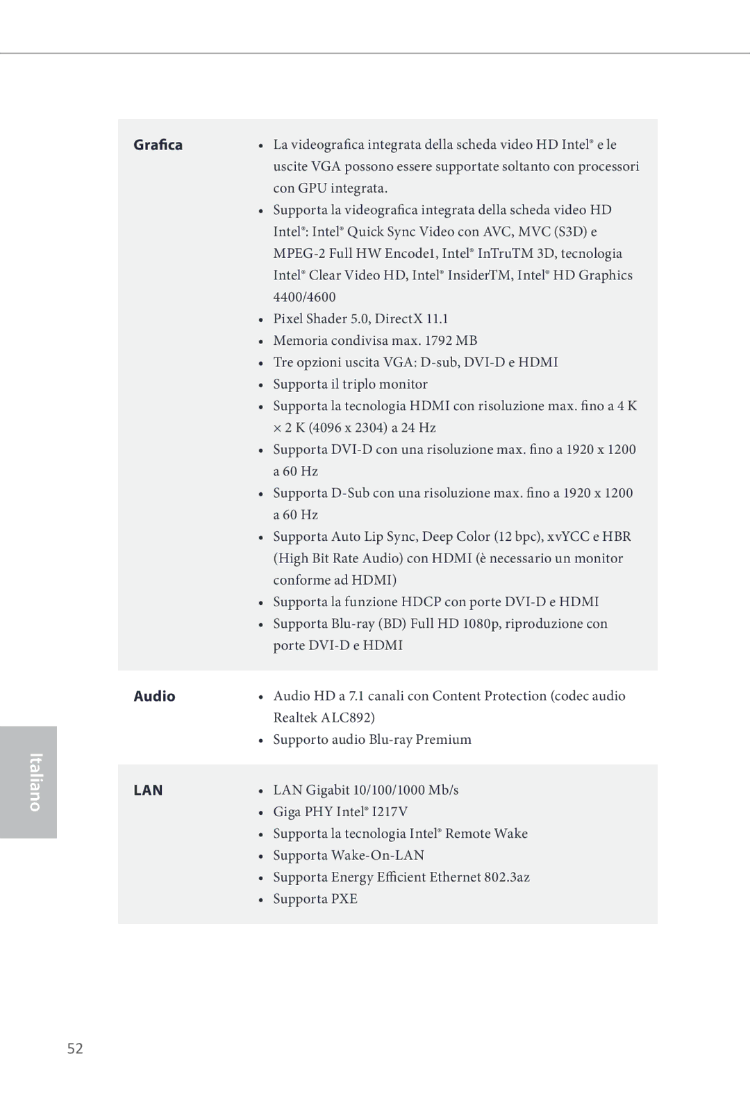 ASRock Z87 Extreme3 manual Grafica 