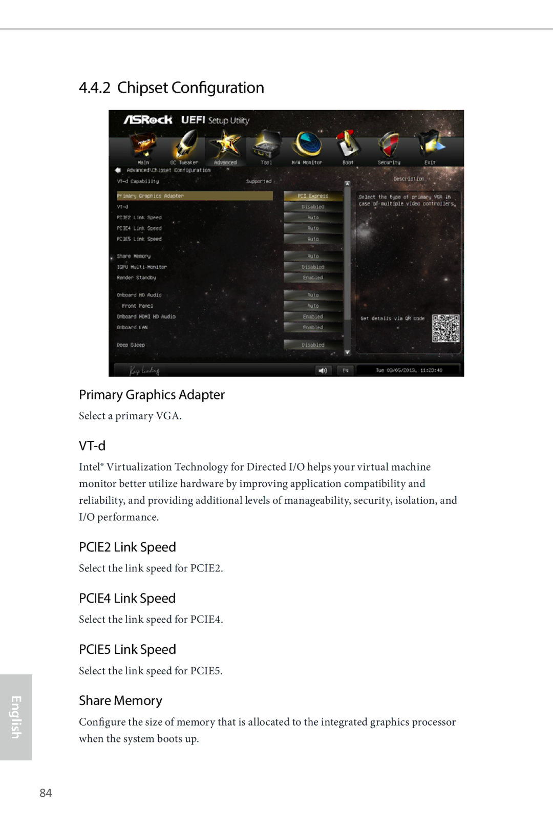 ASRock Z87 Extreme4 manual Chipset Configuration 