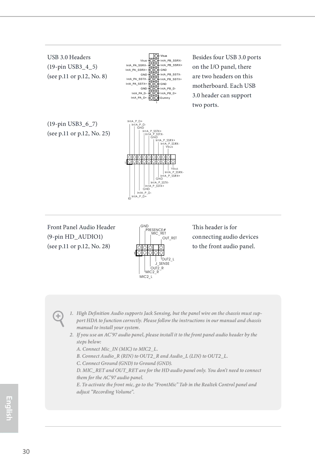 ASRock Z87 Extreme6 manual USB 3.0 Headers 