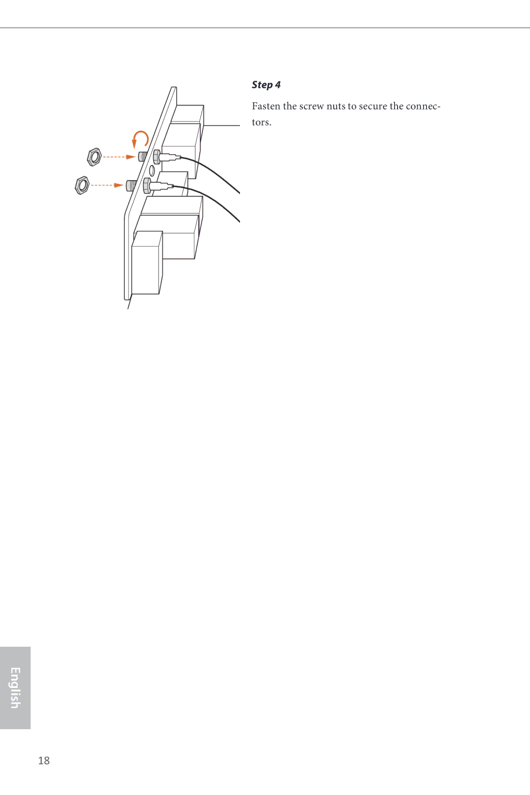 ASRock Z87 Extreme6 manual Fasten the screw nuts to secure the connec- tors 