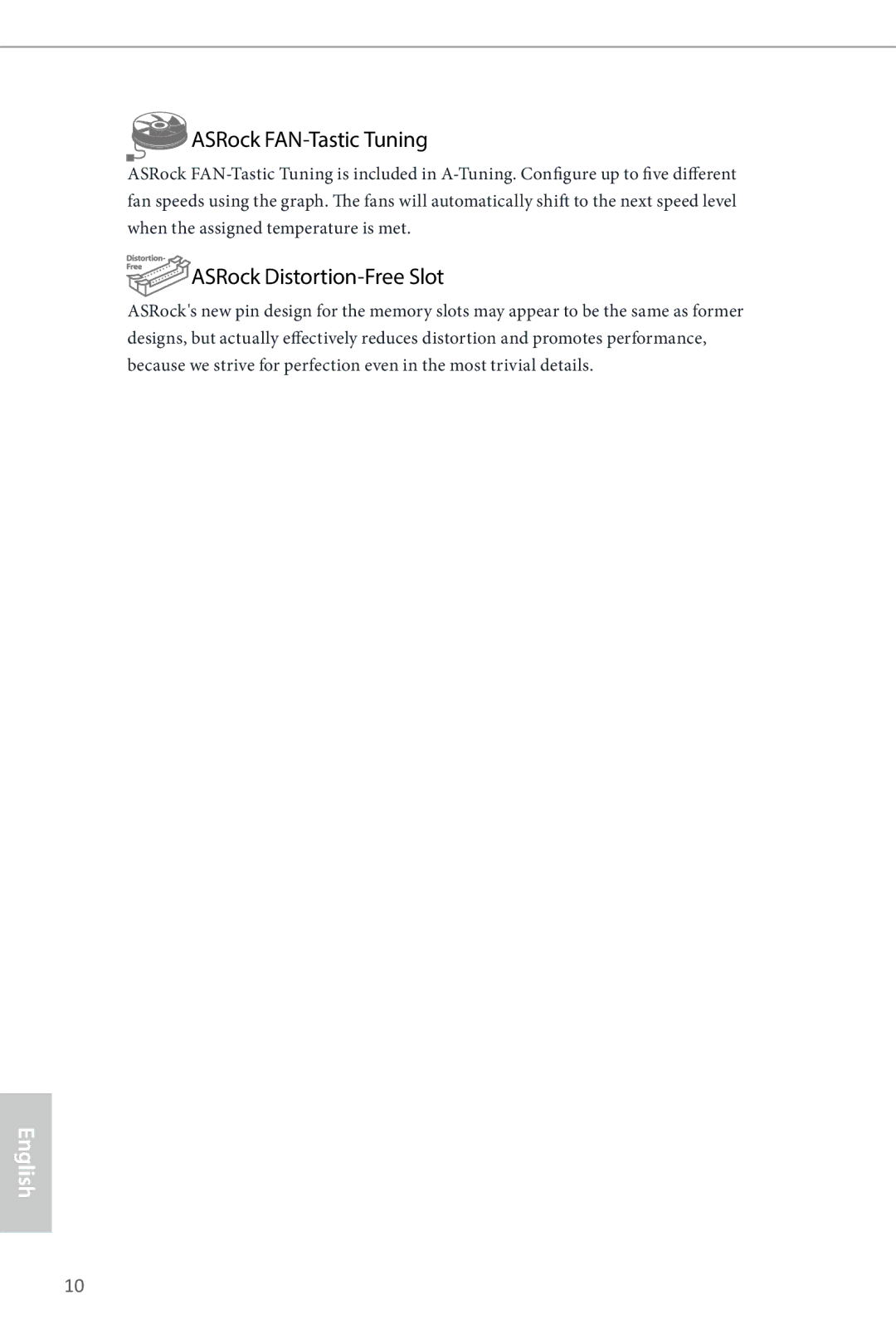 ASRock Z87 Extreme9/ac manual ASRock FAN-Tastic Tuning, ASRock Distortion-Free Slot 