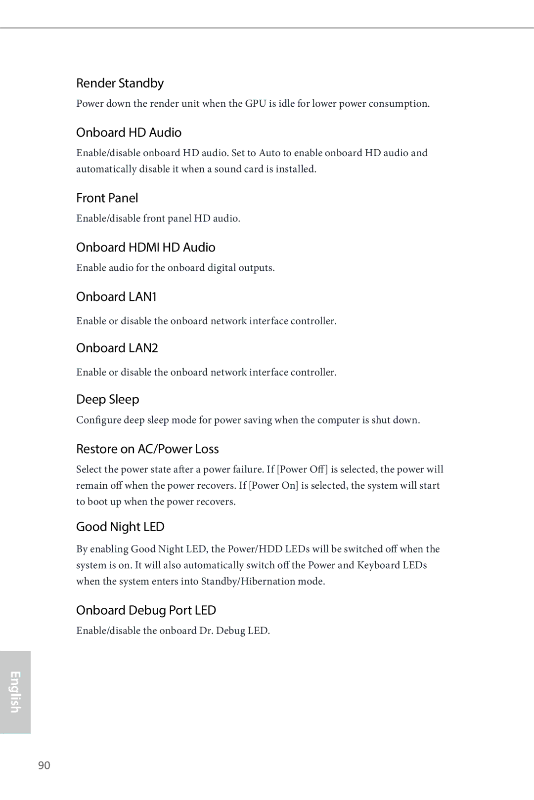 ASRock Z87 Extreme9/ac Render Standby, Onboard HD Audio, Front Panel, Onboard Hdmi HD Audio, Onboard LAN1, Onboard LAN2 