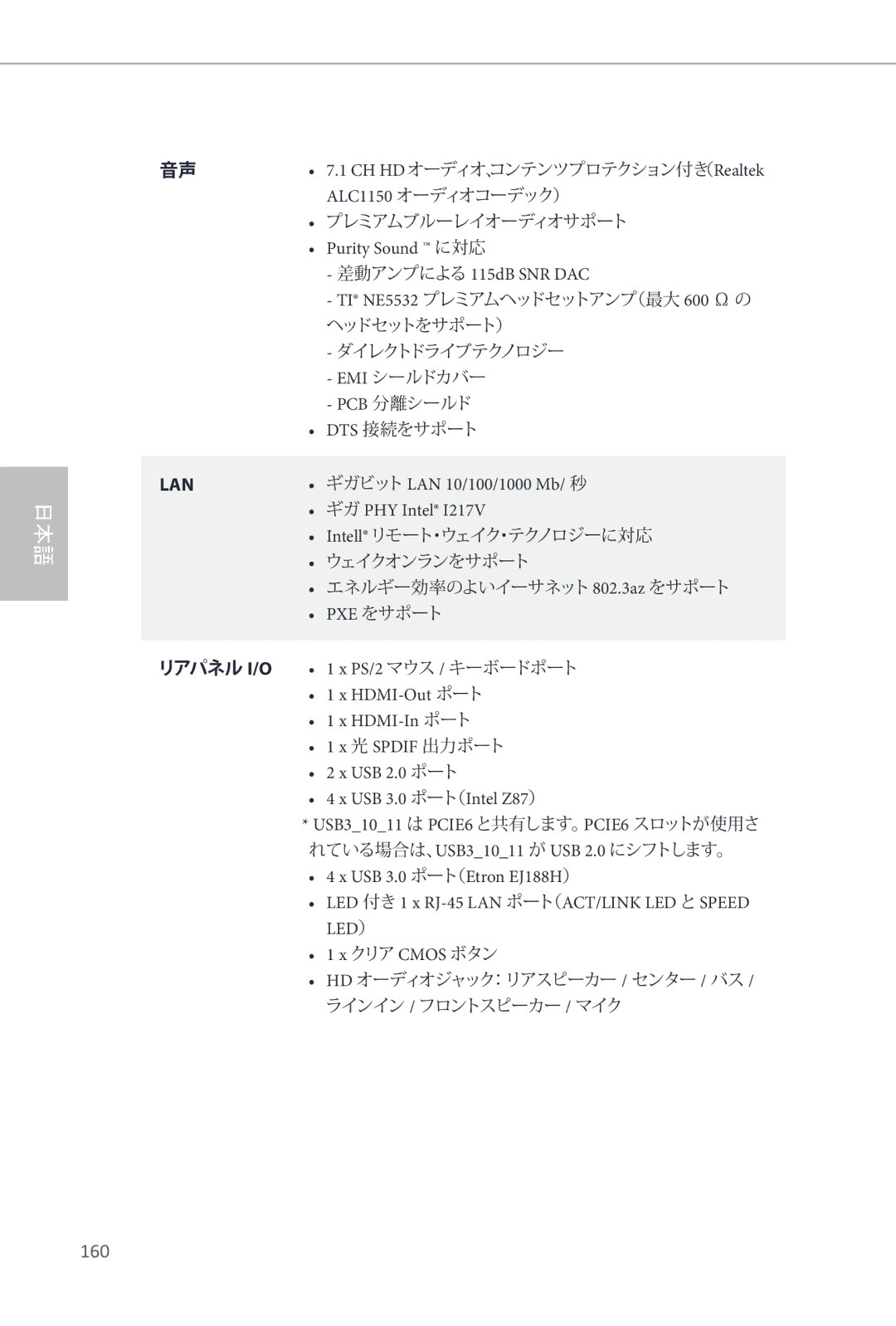 ASRock Z87 OC Formula manual 160 