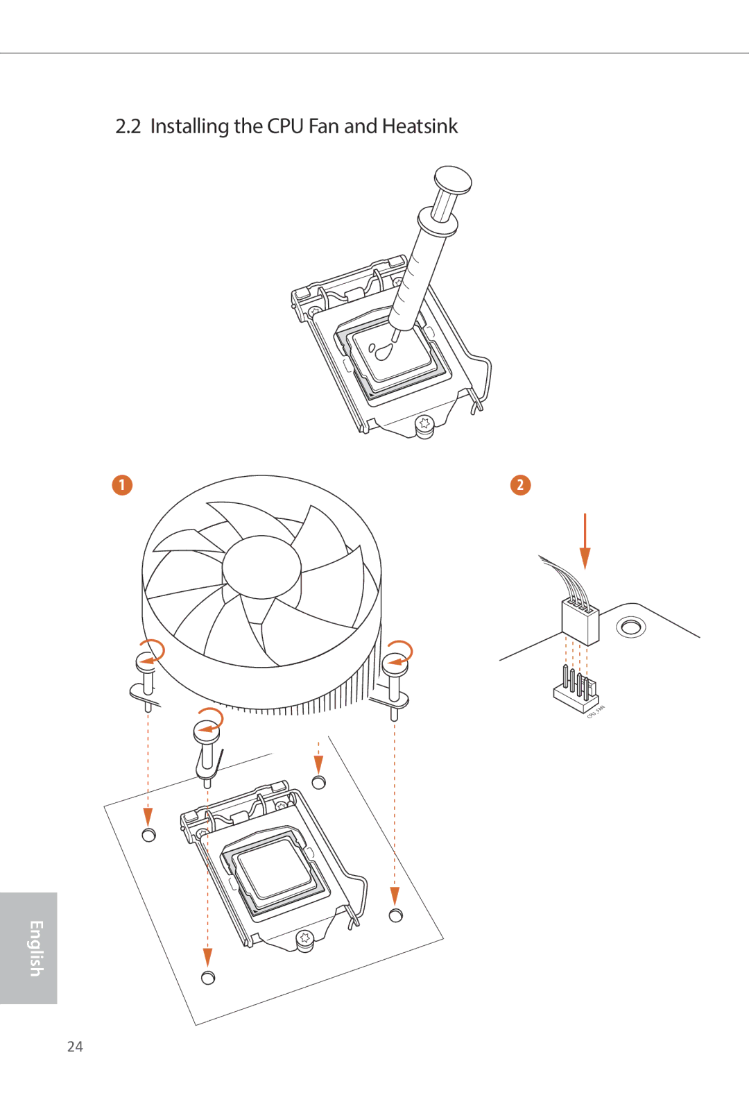 ASRock Z87 OC Formula manual Installing the CPU Fan and Heatsink 