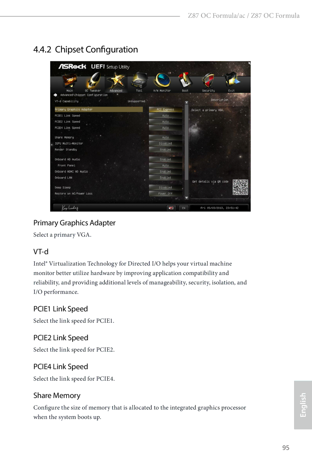 ASRock Z87 OC Formula manual Chipset Configuration 