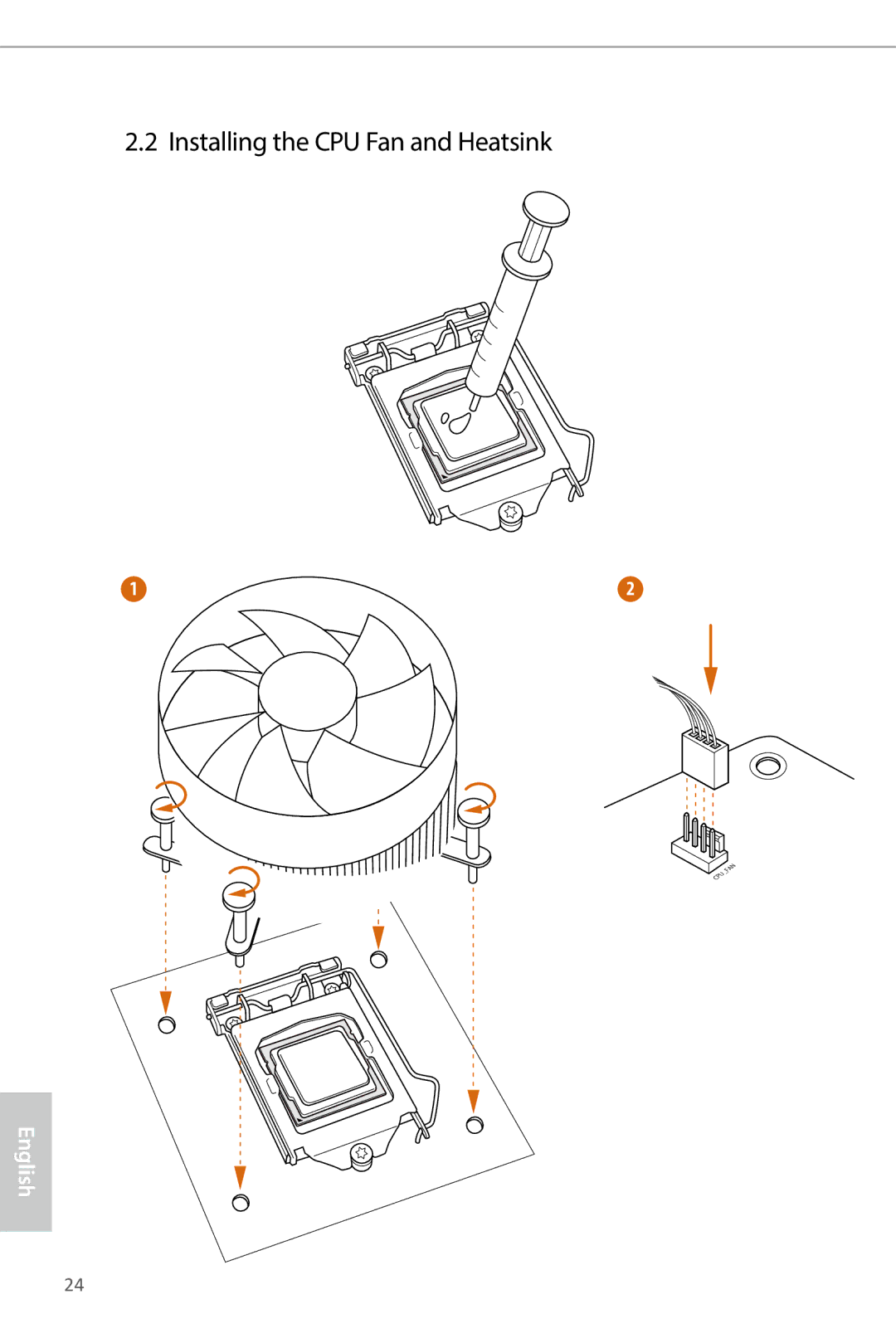 ASRock Z87 OC Formula manual Installing the CPU Fan and Heatsink 