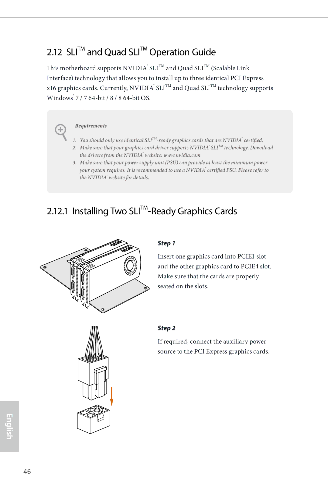 ASRock Z87 OC Formula manual Slitm and Quad Slitm Operation Guide, Installing Two SLITM-Ready Graphics Cards 