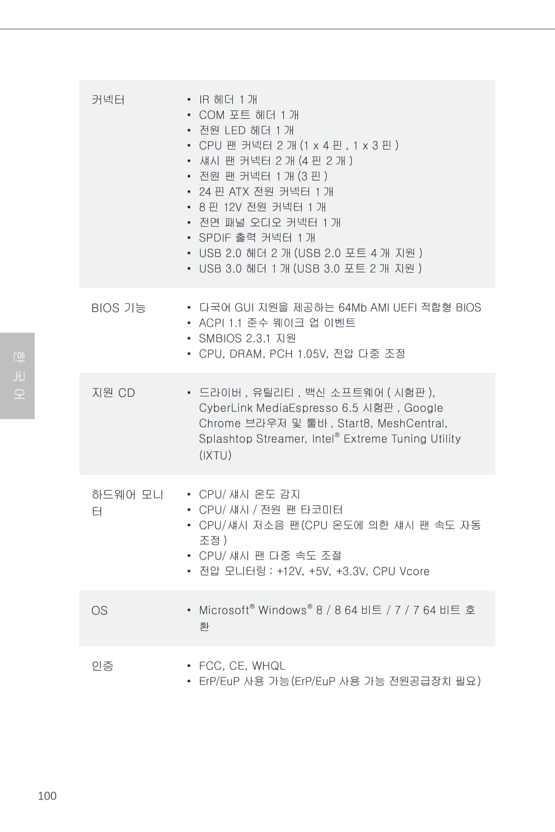 ASRock Z87 Pro3 manual 100 