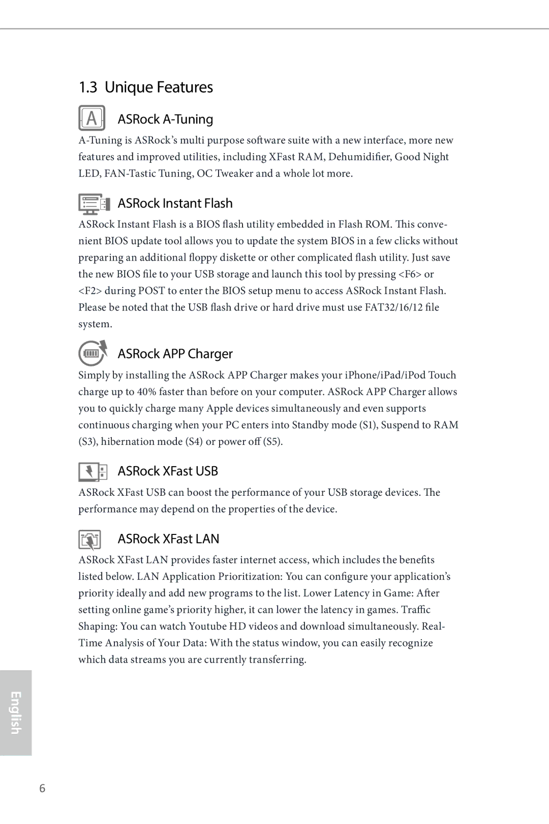 ASRock Z87 Pro3 manual Unique Features 