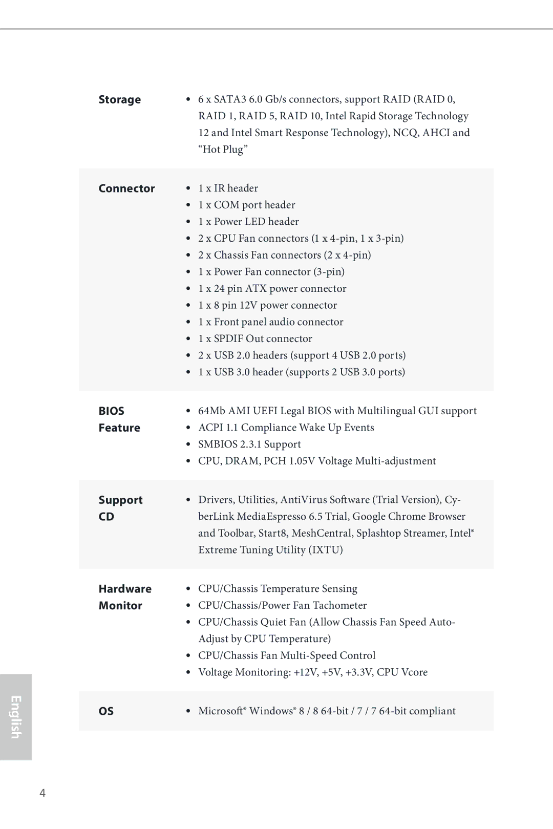 ASRock Z87 Pro3 manual Bios 