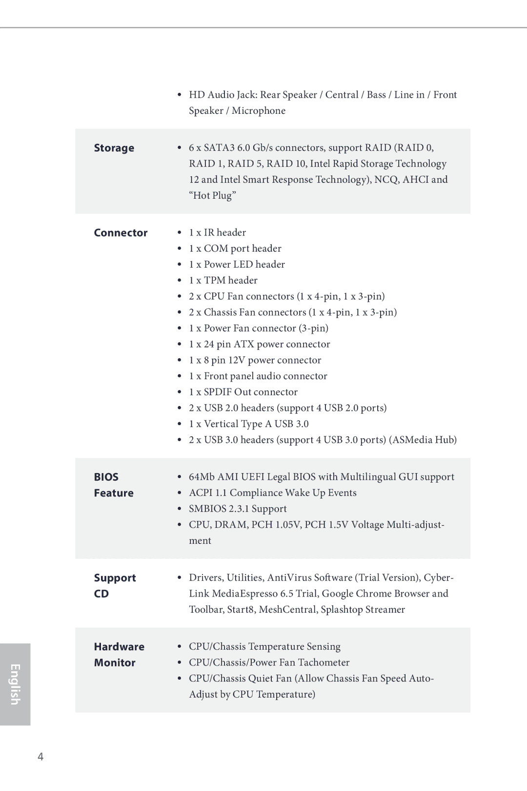 ASRock Z87 Pro4 manual Bios 