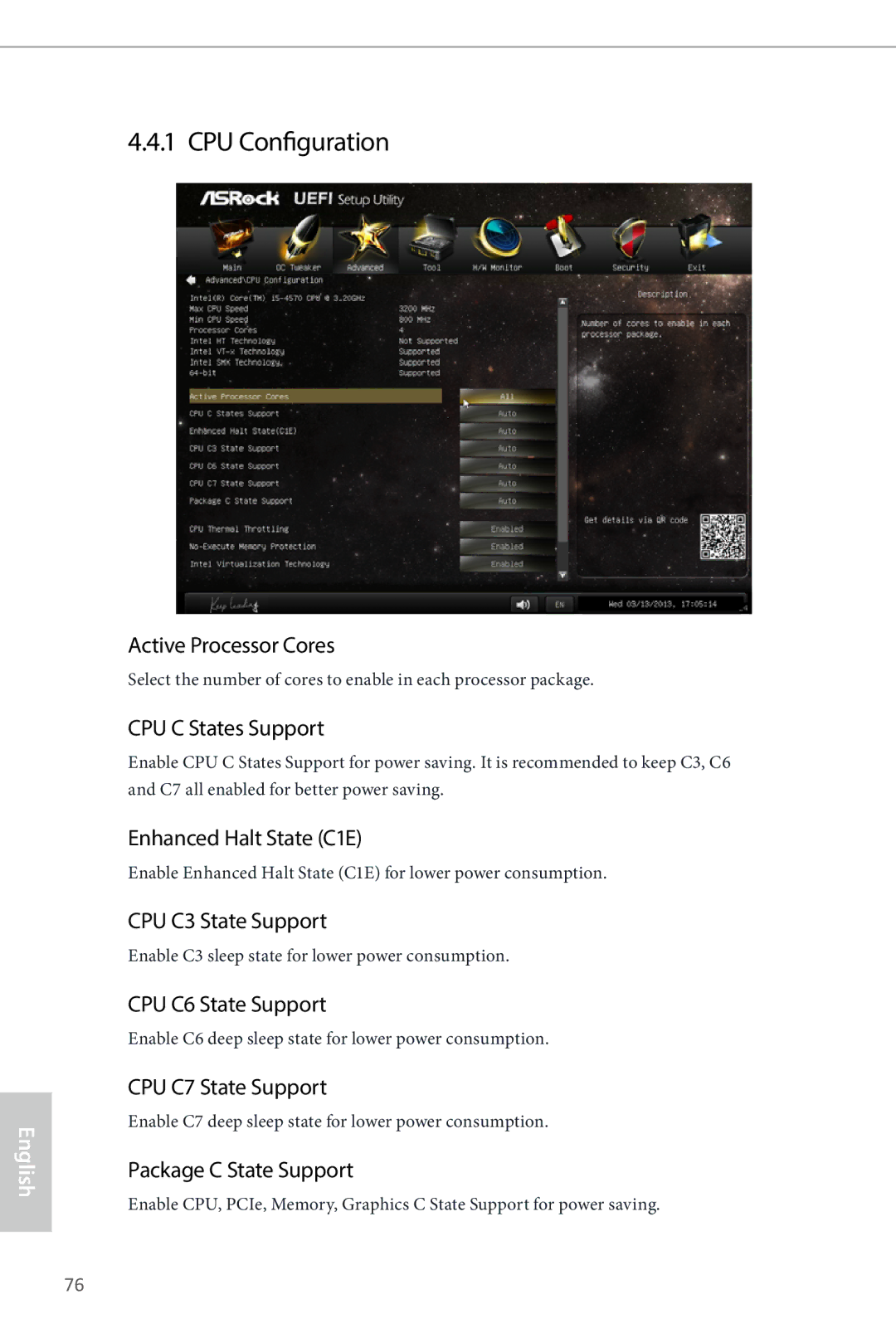 ASRock Z87M Extreme4 manual CPU Configuration 