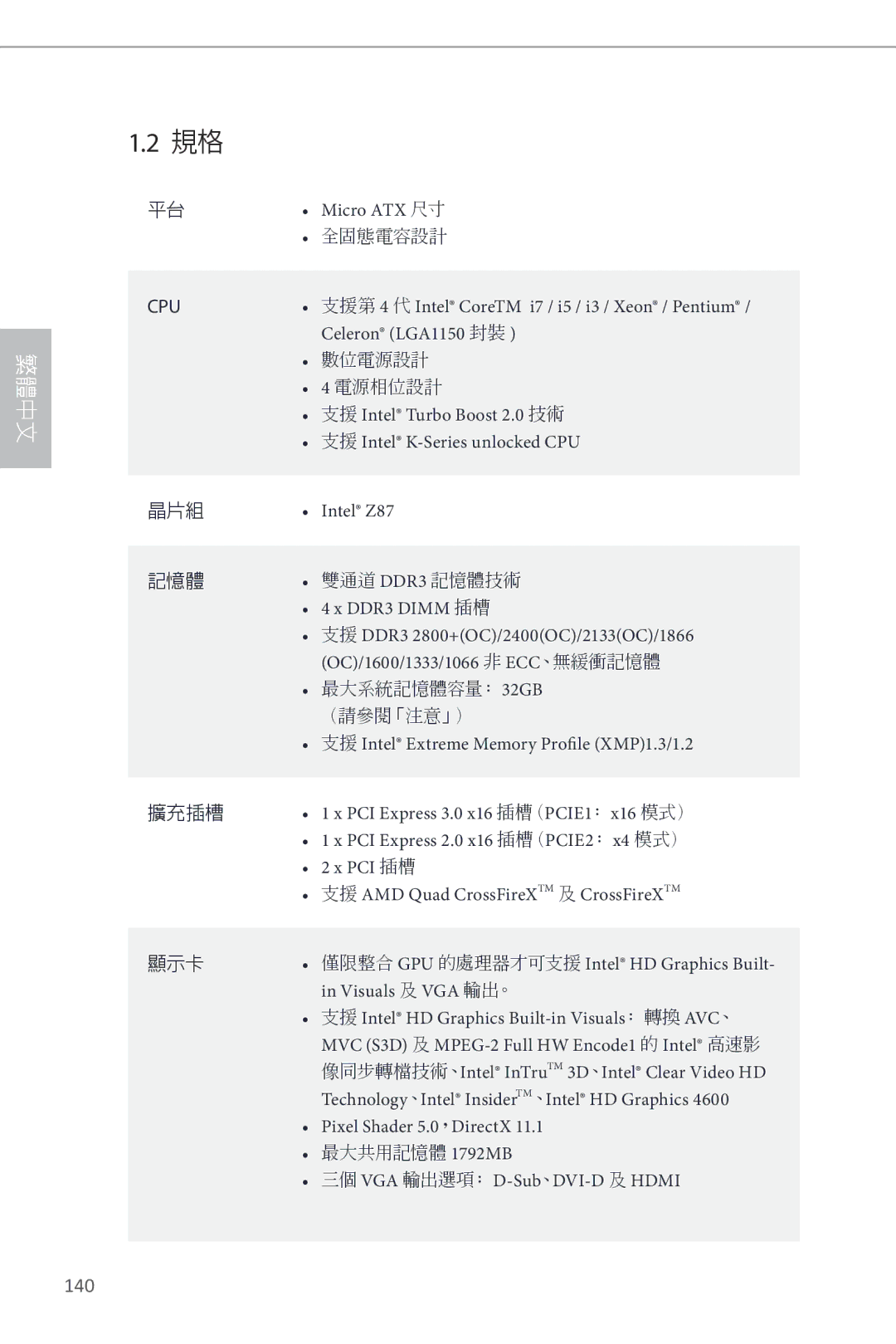 ASRock Z87M Pro4 manual 140 