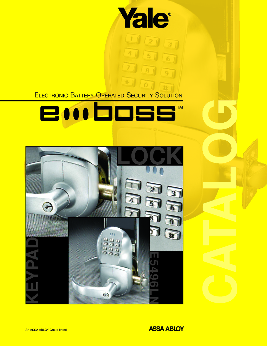 Assa E5496LN manual Catalog 