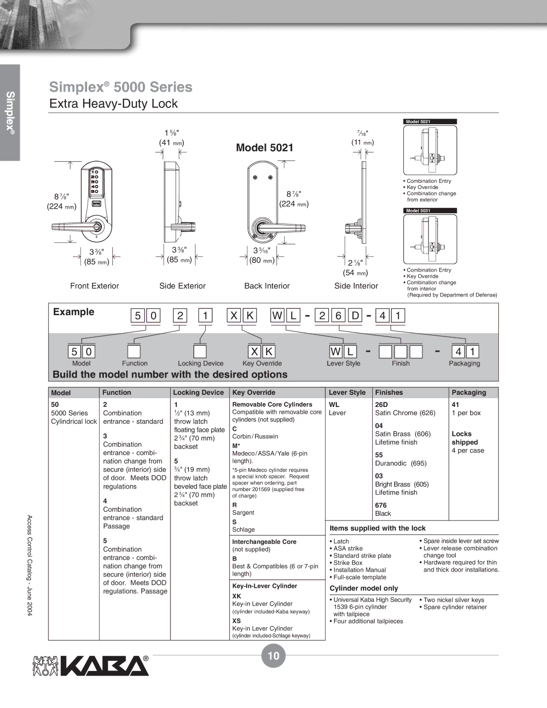 Assa Mechanical Pushbutton Locks manual 26D, Shipped, 676 