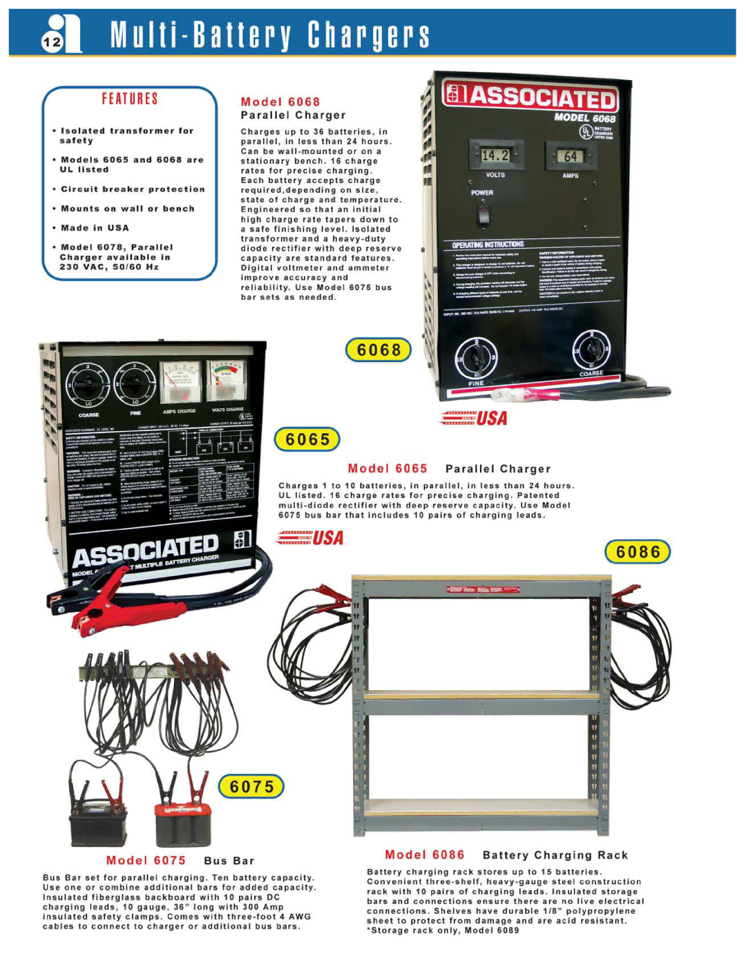 Associated Equipment 6068, 6075, 6086 manual 