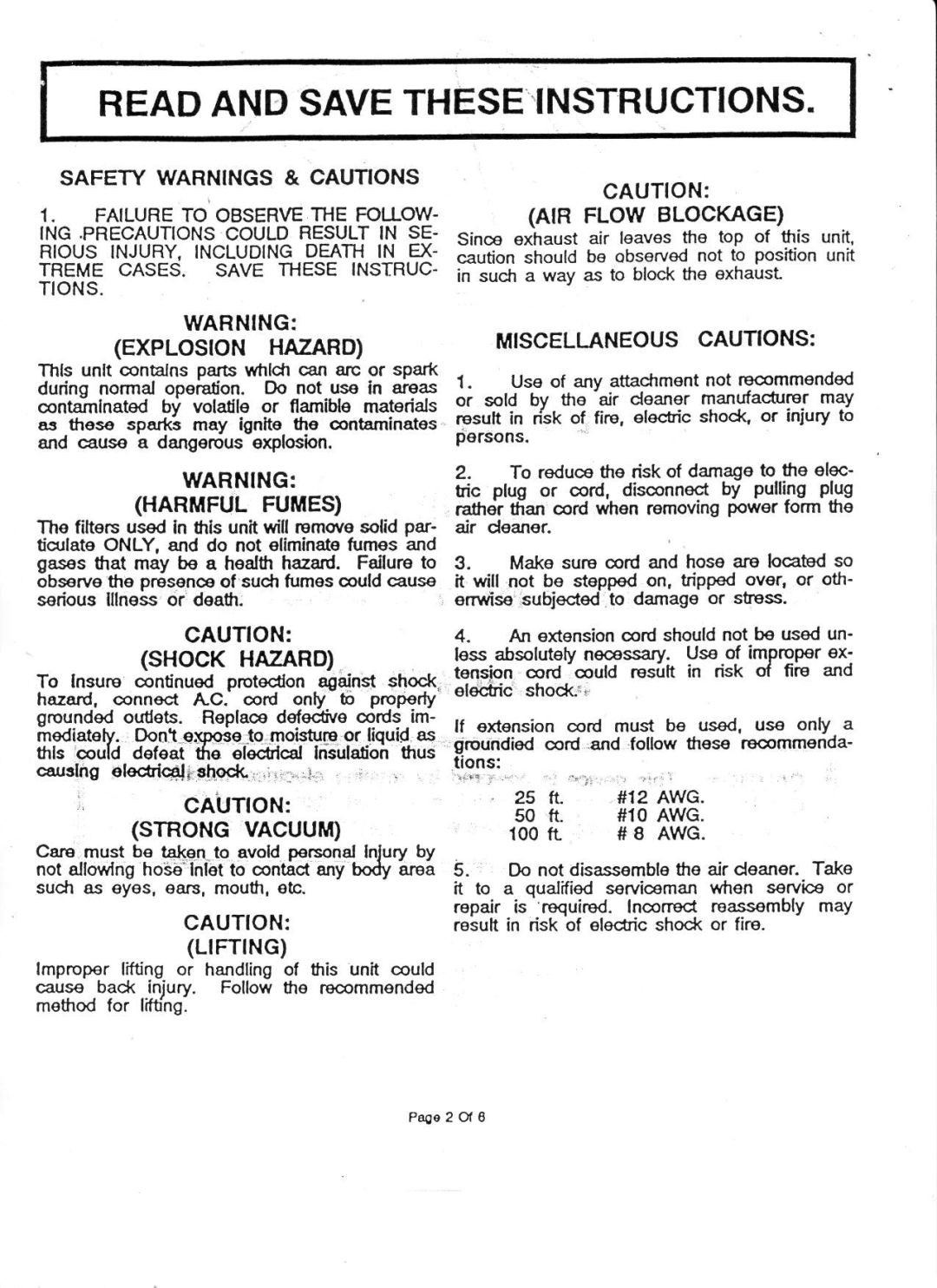 Associated Equipment 73-800 manual Explostonhazard, Harmfulfumes, Miscellaneouscautions, Ltfting 