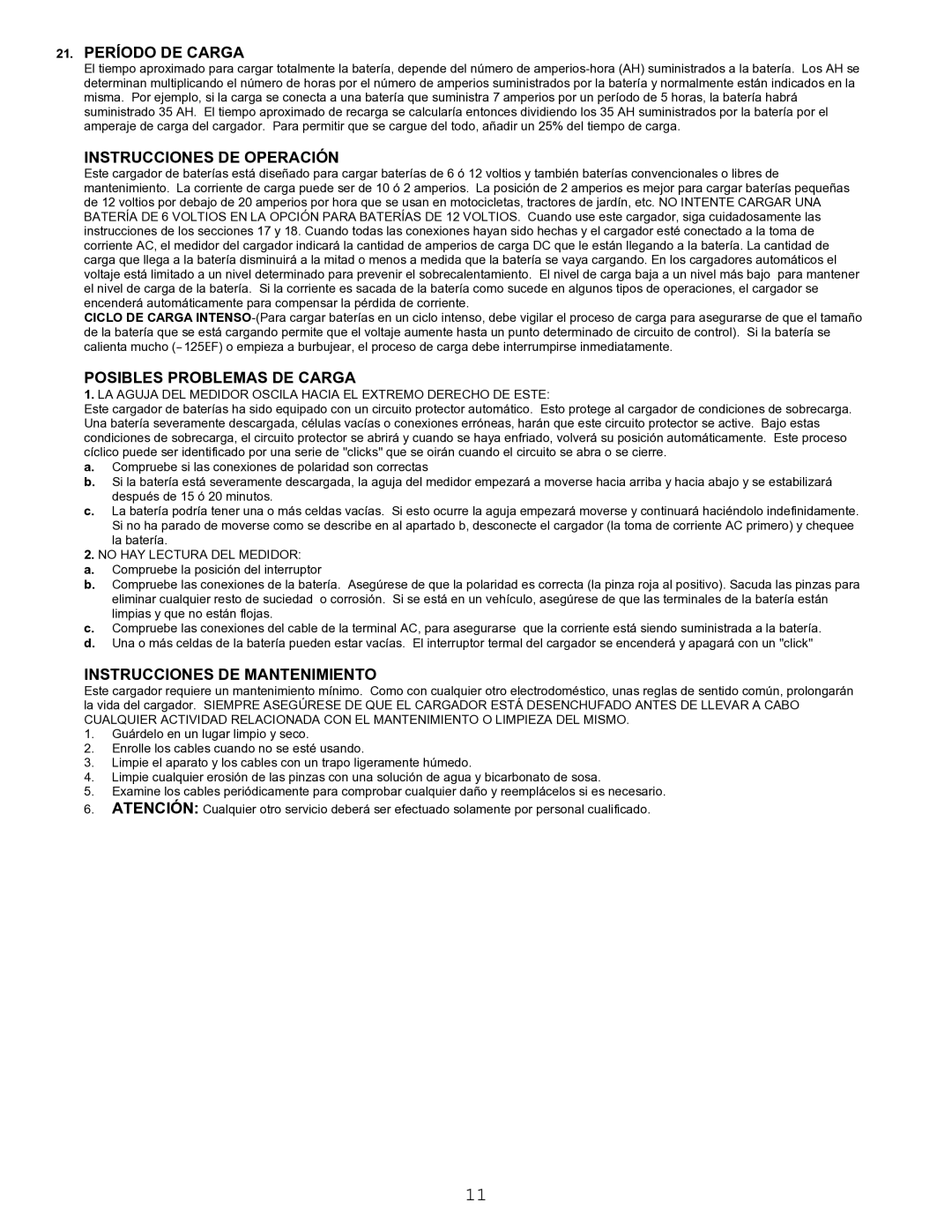 Associated Equipment 9402 Período DE Carga, Instrucciones DE Operación, Posibles Problemas DE Carga 