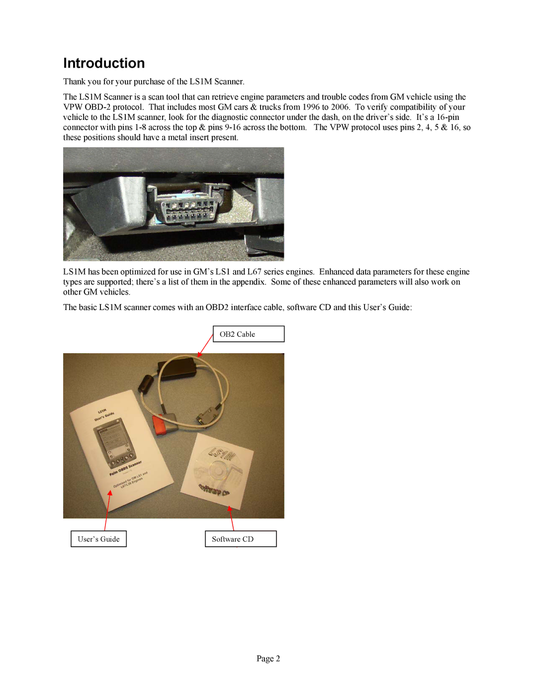 Associated Equipment GM L36, GM L67, GM LS1 manual Introduction 