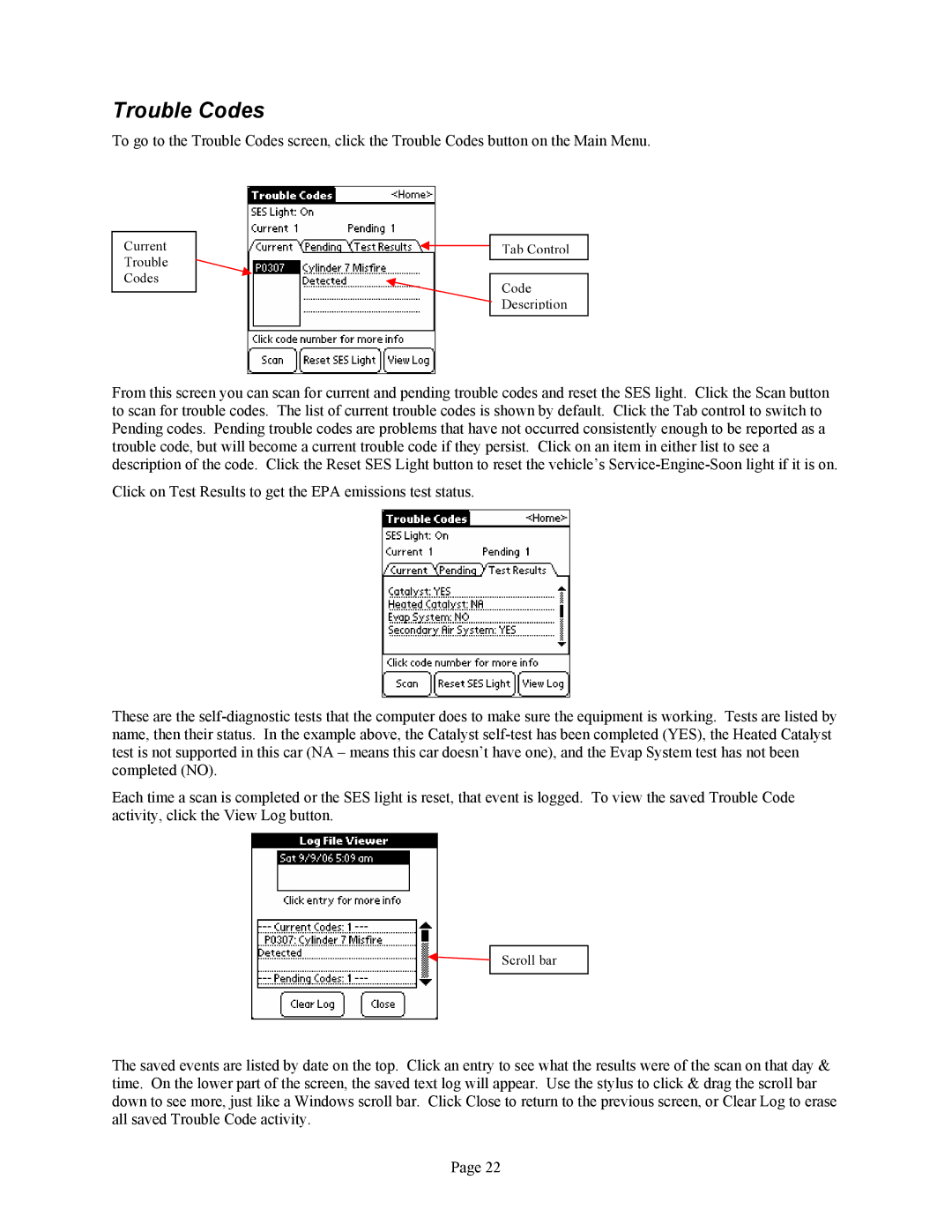 Associated Equipment GM LS1, GM L67, GM L36 manual Trouble Codes 