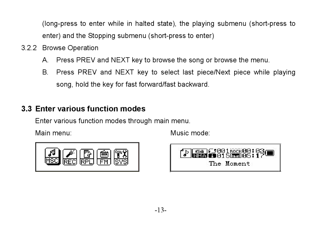 Astone Holdings Pty Digital Audio Box specifications Enter various function modes 