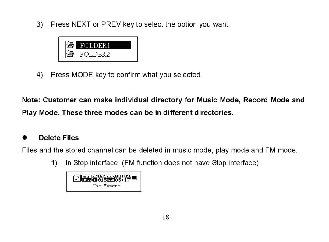 Astone Holdings Pty Digital Audio Box specifications Delete Files 