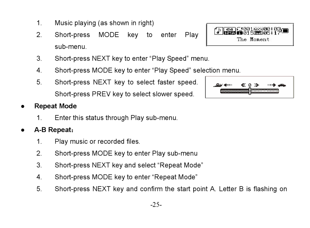 Astone Holdings Pty Digital Audio Box specifications Repeat Mode, Repeat： 