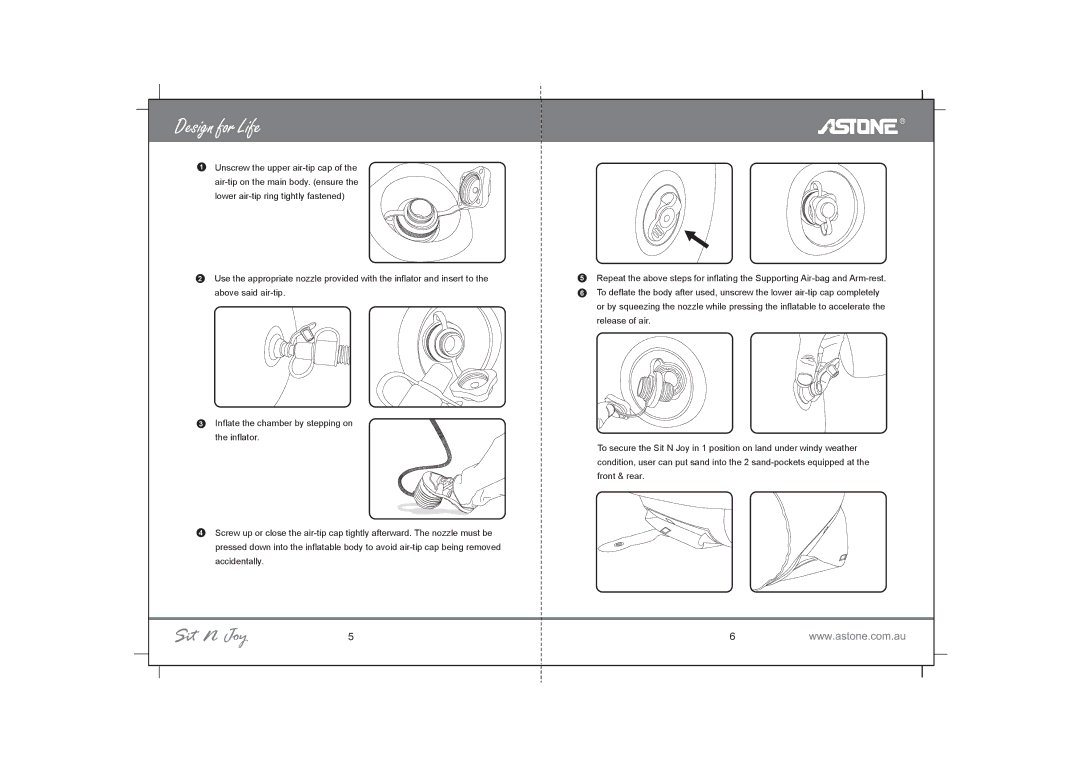 Astone Holdings Pty Portable Inflatable Multimedia Massage Chair user manual 