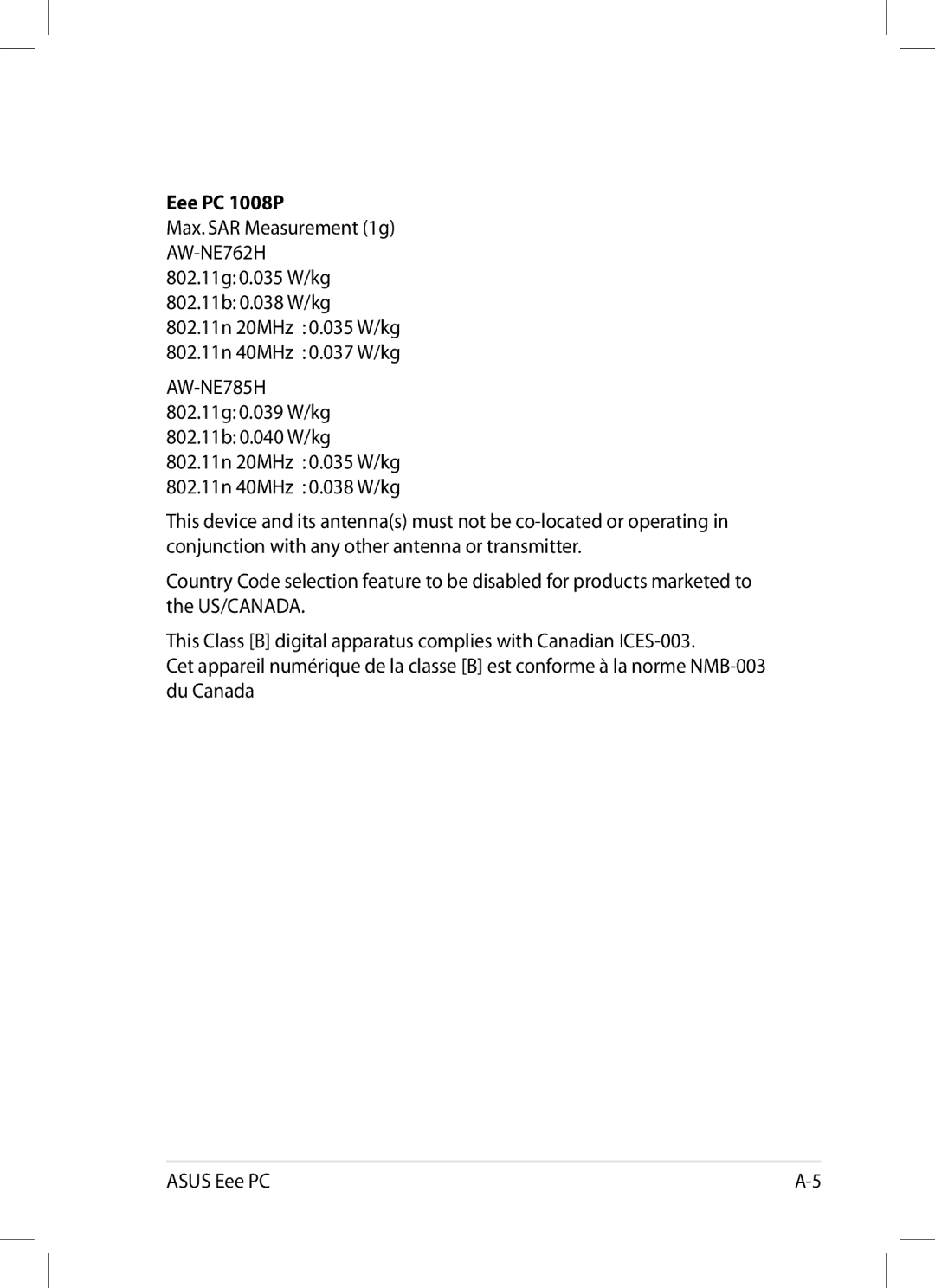 Asus 1008P-KR-PU27-PI user manual Eee PC 1008P 